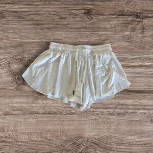Liberty Pro White Elastic Waist Skirt with Built-In Shorts Size YXL
